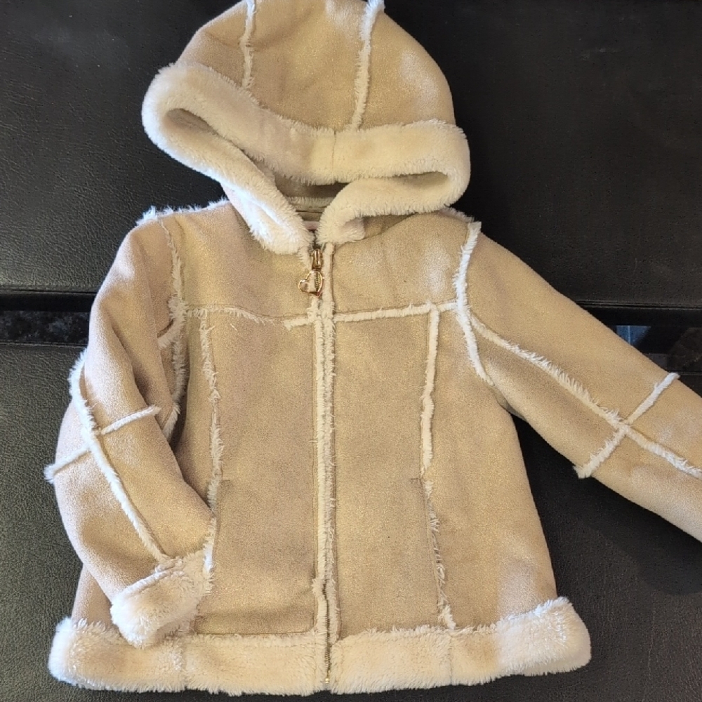 Kids Tan Hooded Jacket